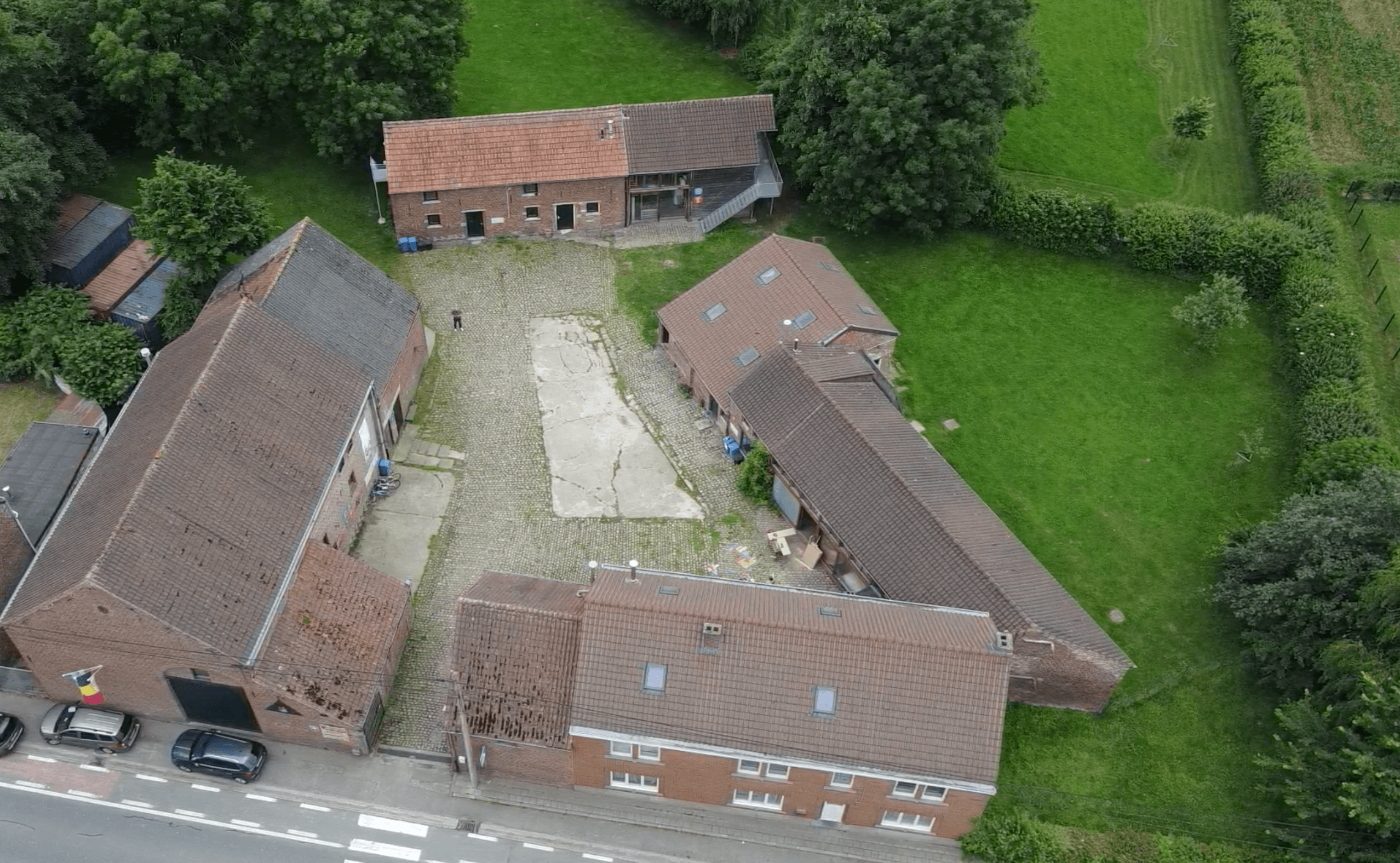 Ferme vue du haut